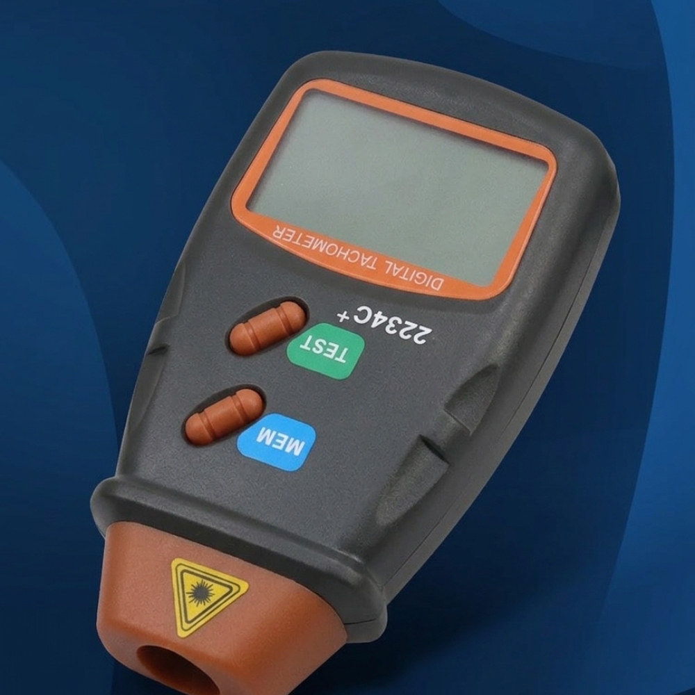 Industrial Laser Tachometer - Tachimetro Digitale Laser Portatile Senza Contatto,