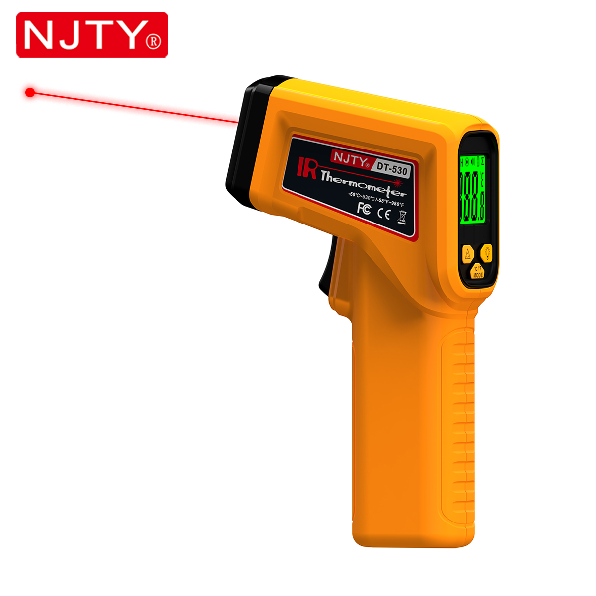 Industrial Laser Temperature - NJTY Termometro a infrarossi Pistola laser