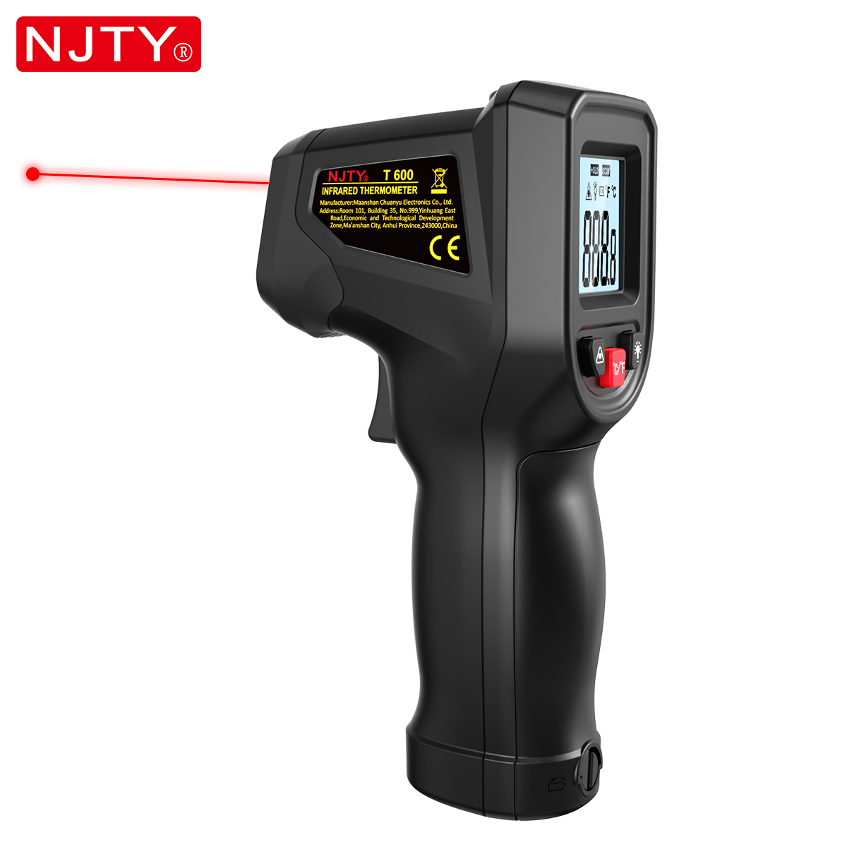 Industrial Laser Temperature - NJTY T600 Termometro a infrarossi senza