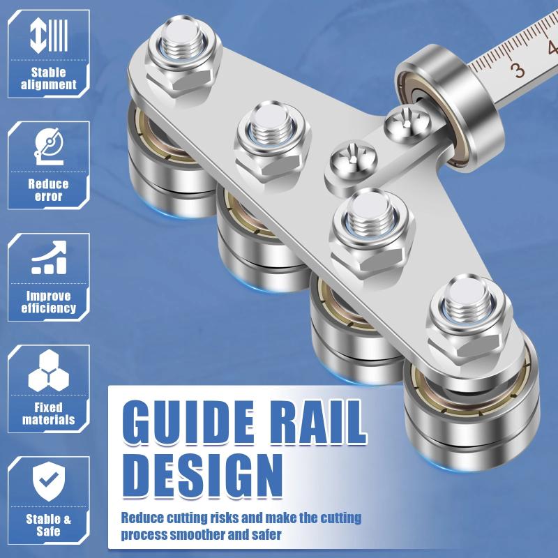 Industrial Laser Table - Righello Guida Circolare in Acciaio Inossidabile