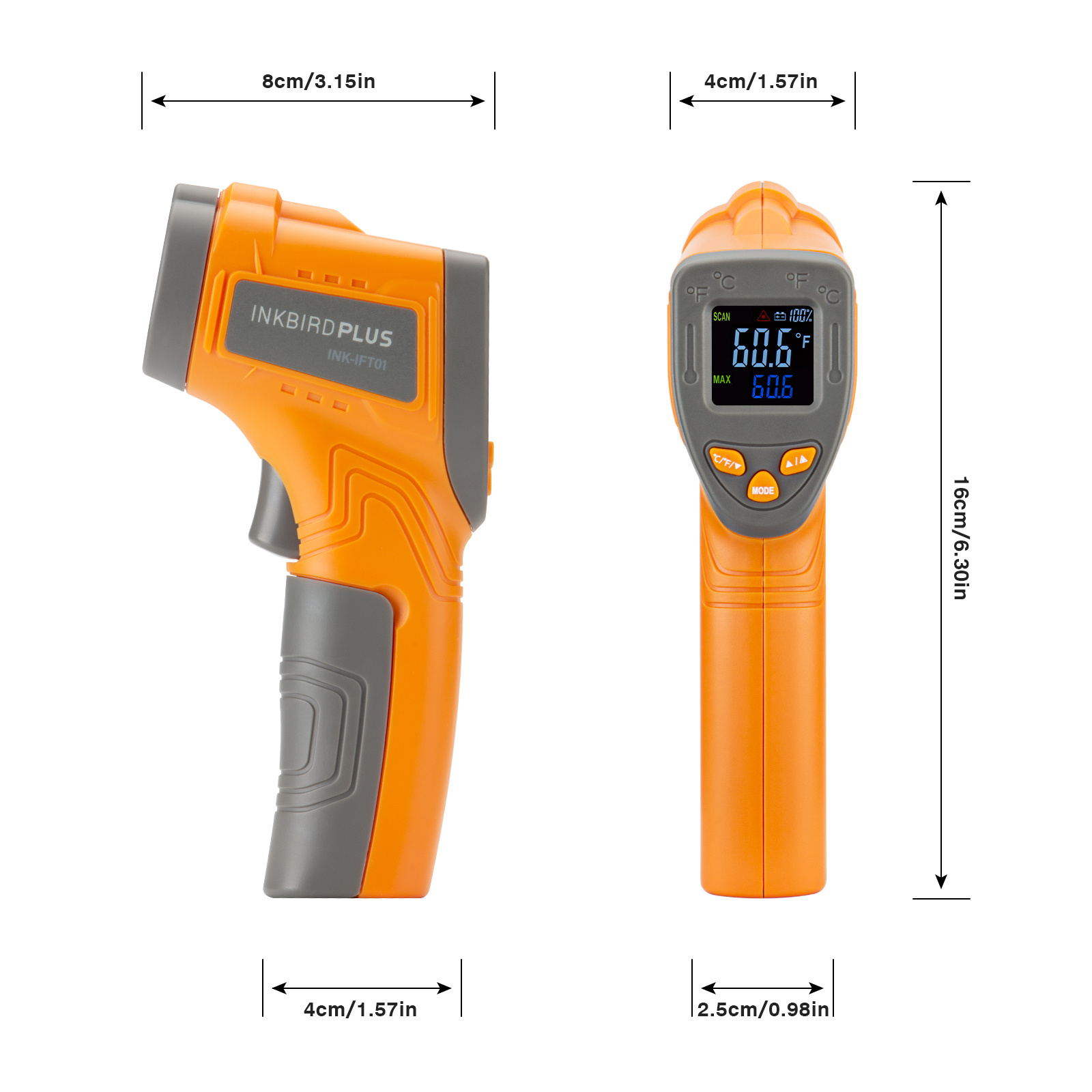 Il termometro infrarosso del L - Industrial Laser Temperature recensione e prezzo