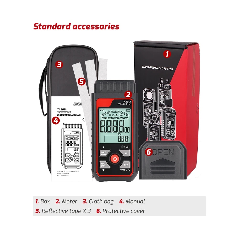 TA501A Contagiri laser fino a  - Industrial Laser Tachometer recensione e prezzo