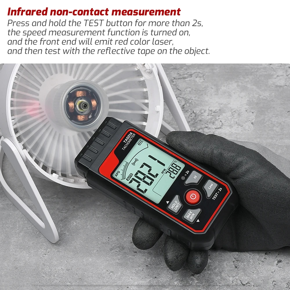 TA501A Contagiri laser fino a  - Industrial Laser Tachometer recensione e prezzo