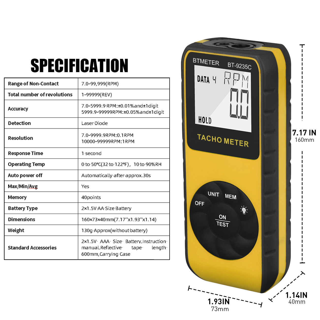 Tachimetro Digitale Laser Senz - Industrial Laser Tachometer recensione e prezzo