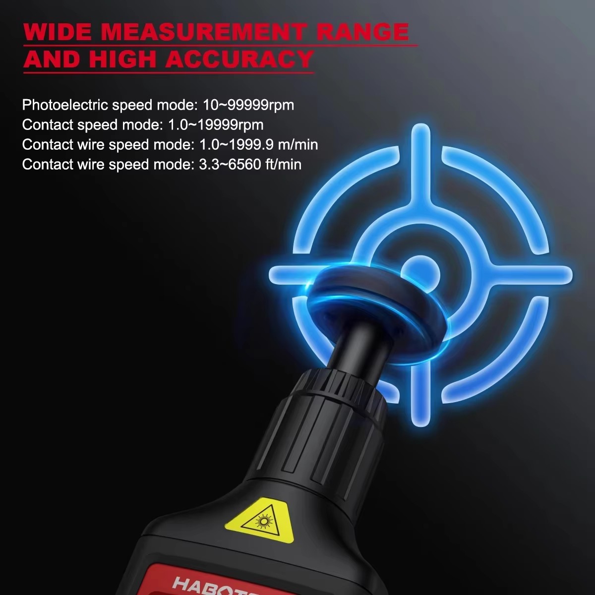 HABOTEST HT671 Tachimetro Digi - Industrial Laser Tachometer recensione e prezzo