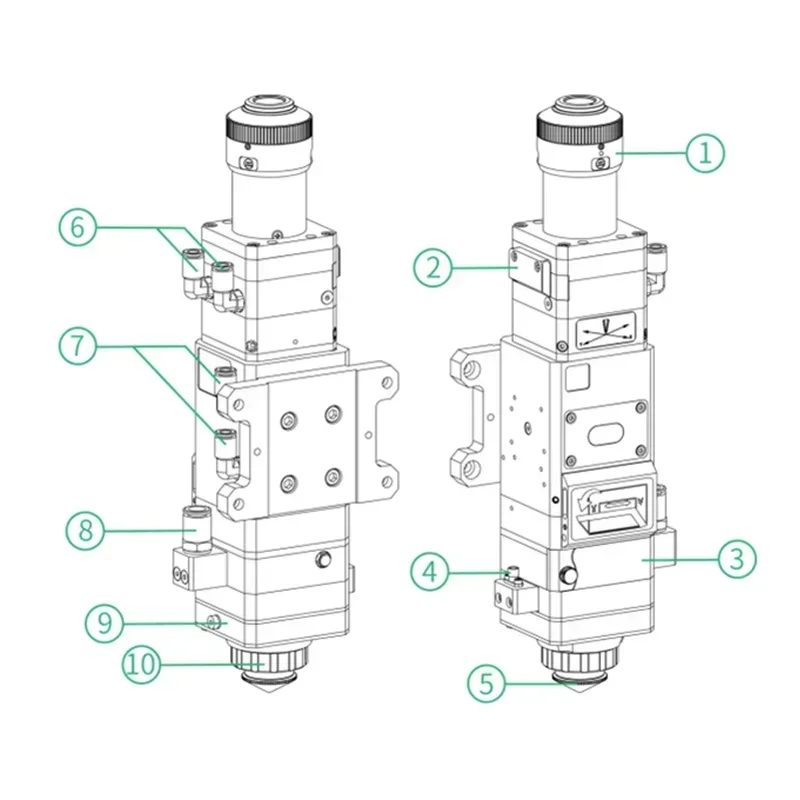 Testa di taglio in fibra 3.3KW - Industrial Use Of Laser recensione e prezzo