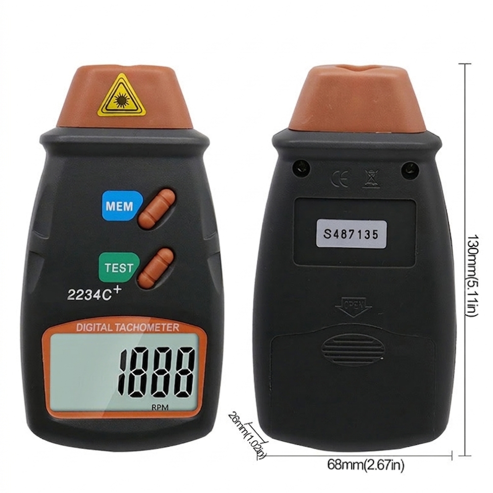 Tachimetro Digitale Laser Port - Industrial Laser Tachometer recensione e prezzo