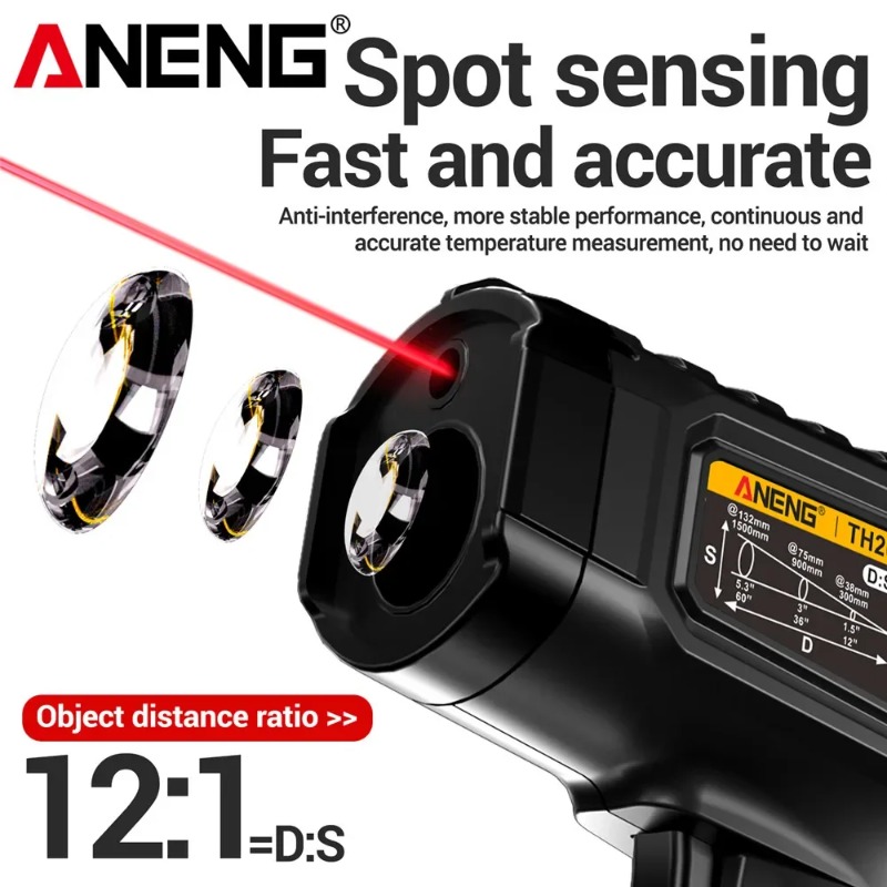 ANENG TH202 Termometri portati - Industrial Laser Temperature recensione e prezzo